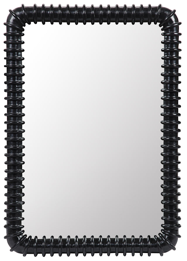 NOIR Toshi Mirror Hand Rubbed Black
