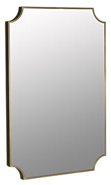 NOIR Convexed Mirror Steel Antique Brass