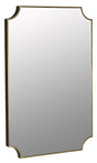 NOIR Convexed Mirror Steel Antique Brass