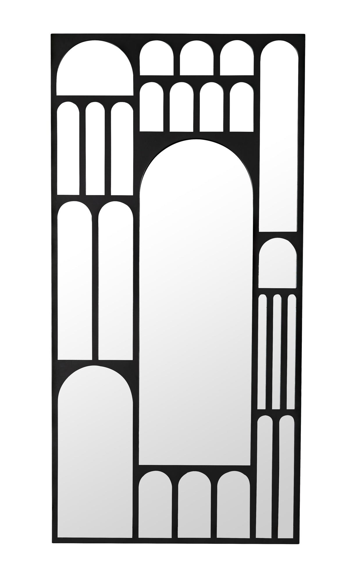 NOIR Doorway Mirror Black Steel