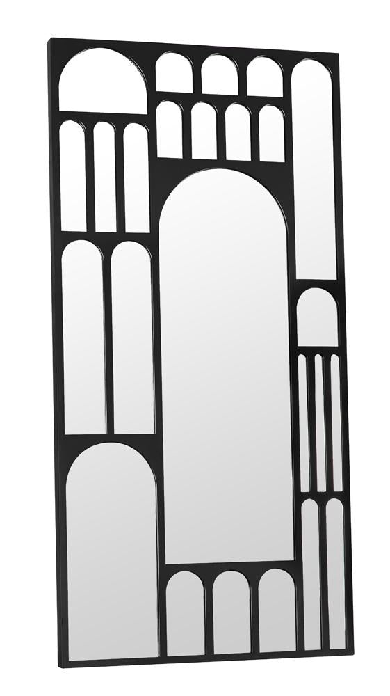 NOIR Doorway Mirror Black Steel