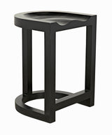 NOIR Saddle Counter Stool Hand Rubbed Black