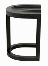 NOIR Saddle Counter Stool Hand Rubbed Black
