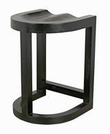 NOIR Saddle Counter Stool Hand Rubbed Black