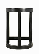NOIR Saddle Counter Stool Hand Rubbed Black