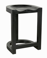 NOIR Saddle Counter Stool Hand Rubbed Black
