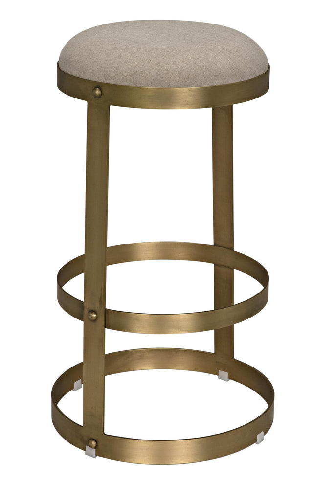 NOIR Dior Bar Stool Metal with Brass Finish