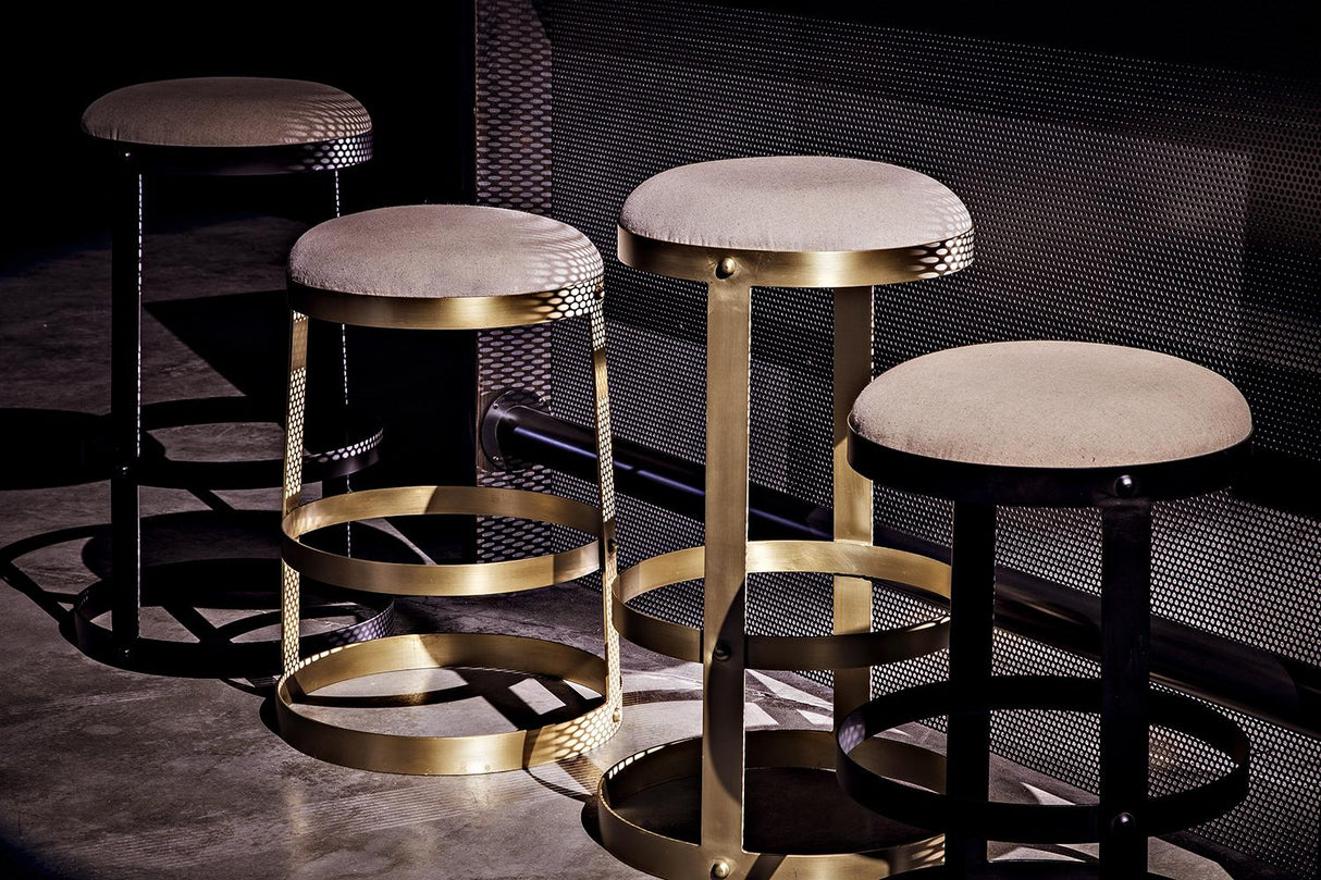 NOIR Dior Bar Stool Black Steel