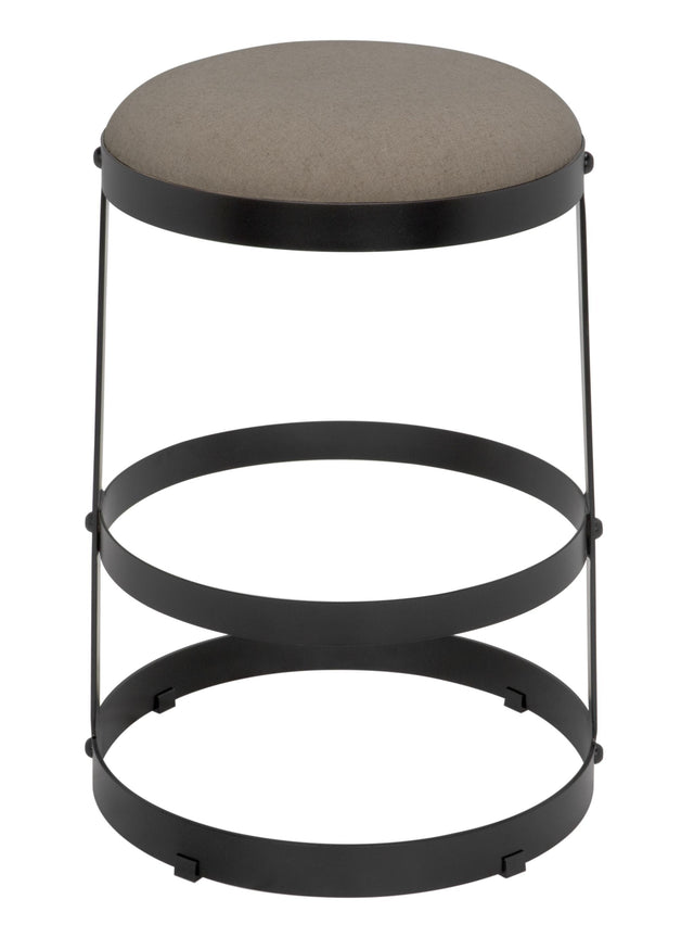 NOIR Dior Counter Stool Black Steel