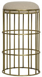 NOIR Ryley Counter Stool Steel with Brass Finish