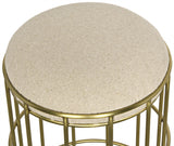 NOIR Ryley Counter Stool Steel with Brass Finish