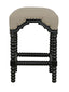 NOIR Abacus Counter Stool Hand Rubbed Black