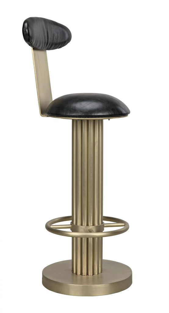 NOIR Sedes Bar Stool Steel with Brass Finish