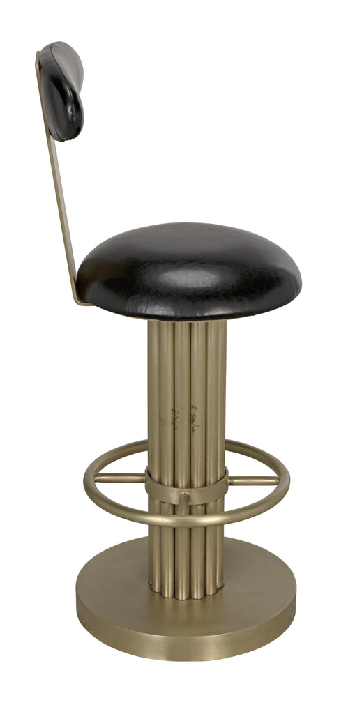 NOIR Sedes Counter Stool Steel with Brass Finish