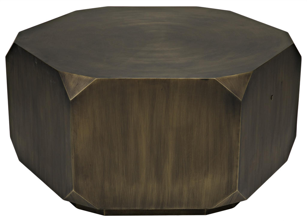 NOIR Tytus Coffee Table Steel with Aged Brass Finish