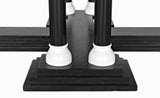 NOIR Desoto Coffee Table Hand Rubbed Black and Solid White