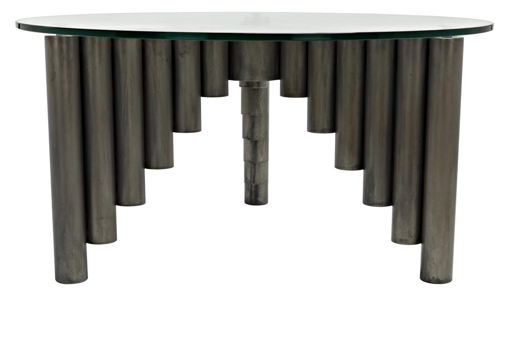 NOIR Organum Coffee Table Gun Metal Finish