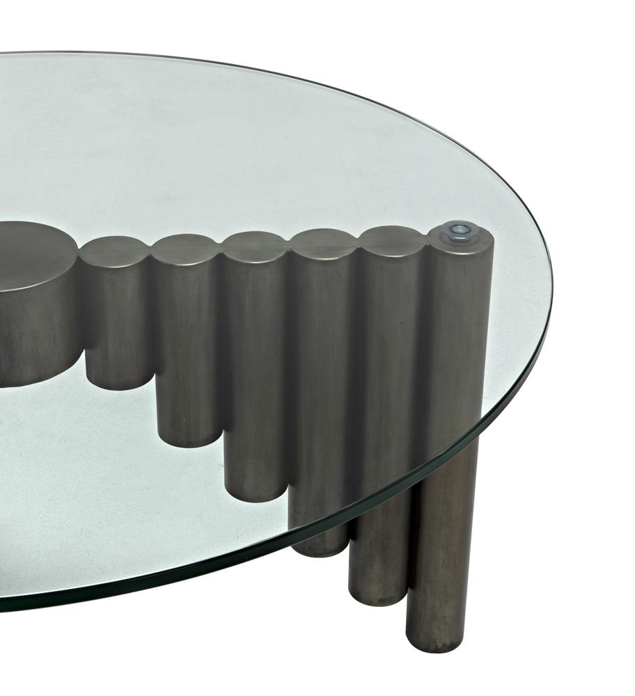 NOIR Organum Coffee Table Gun Metal Finish