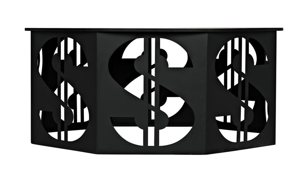 NOIR Dollar Coffee Table Black Iron