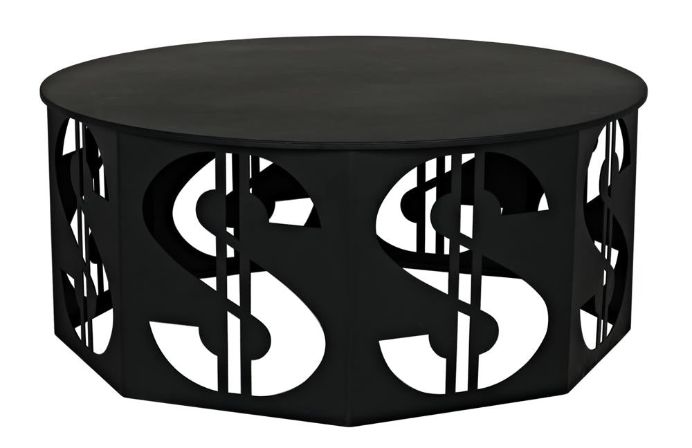 NOIR Dollar Coffee Table Black Iron