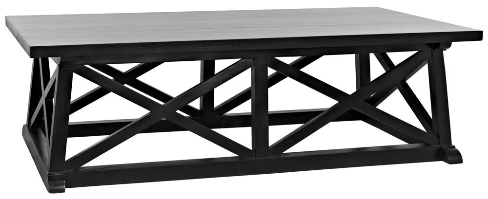 NOIR Sutton Coffee TableHand Rubbed Black