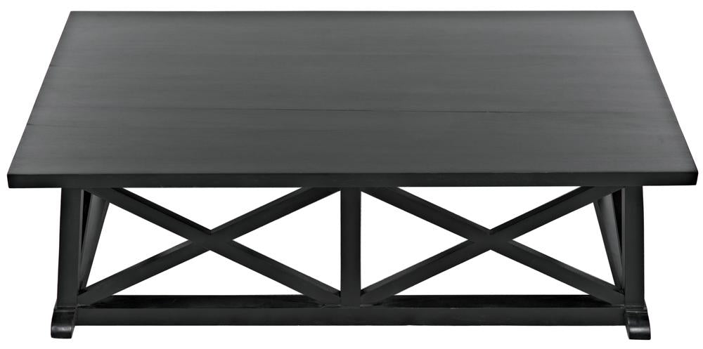 NOIR Sutton Coffee TableHand Rubbed Black