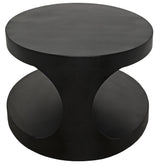 NOIR Eclipse Oval Coffee Table Black Steel