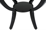 NOIR Scheffield Round End Table Black