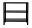 NOIR 2 Shelf Side Table Hand Rubbed Black