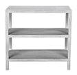 NOIR 2 Shelf Side Table White Wash