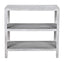 NOIR 2 Shelf Side Table White Wash