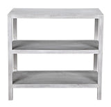 NOIR 2 Shelf Side Table White Wash