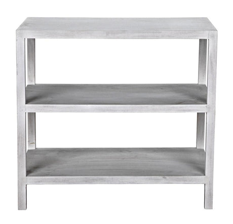 NOIR 2 Shelf Side Table White Wash