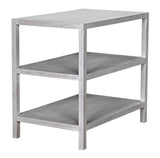 NOIR 2 Shelf Side Table White Wash