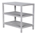 NOIR 2 Shelf Side Table White Wash