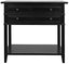 NOIR Colonial 2-Drawer Side Table Distressed Black