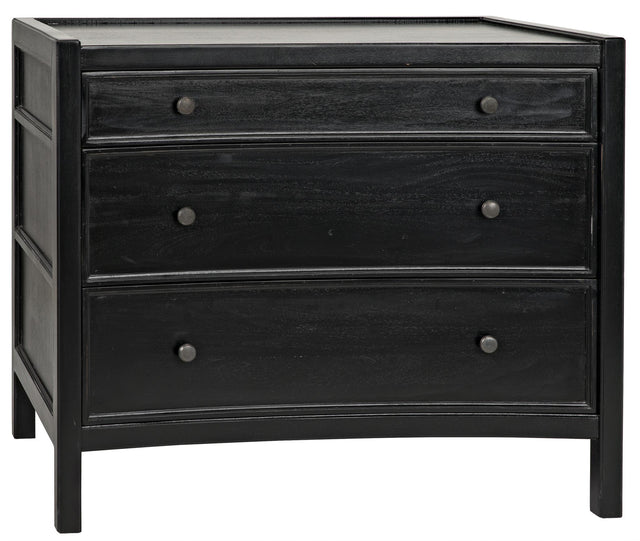 NOIR Hampton Side Table Hand Rubbed Black