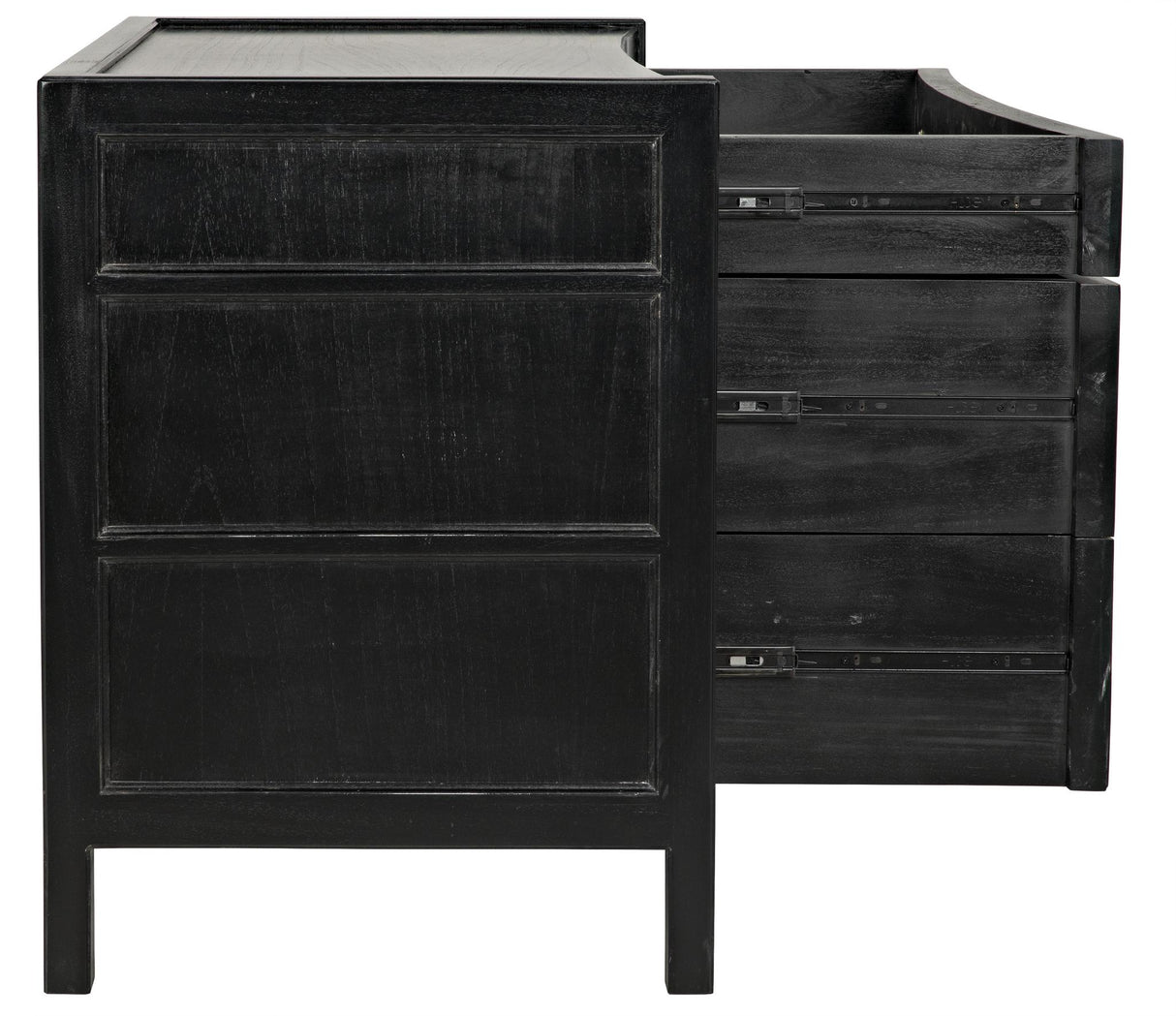 NOIR Hampton Side Table Hand Rubbed Black