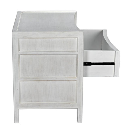 NOIR Hampton Side Table White Wash