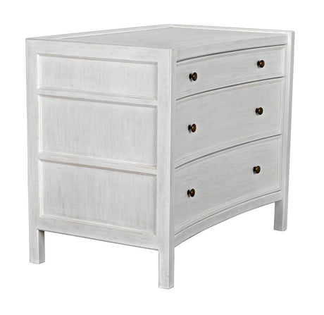 NOIR Hampton Side Table White Wash