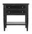 NOIR Oxford 2-Drawer Side Table Hand Rubbed Black