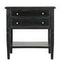 NOIR Oxford 2-Drawer Side Table Hand Rubbed Black