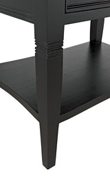 NOIR Oxford 2-Drawer Side Table Hand Rubbed Black