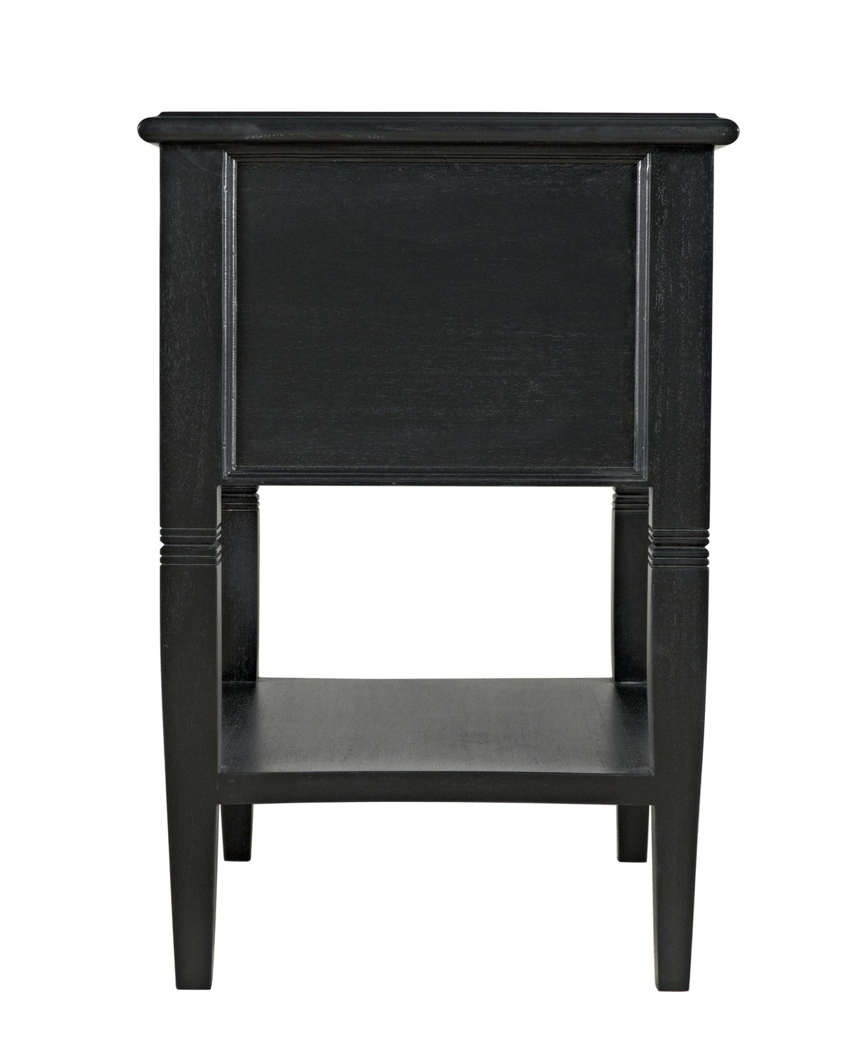 NOIR Oxford 2-Drawer Side Table Hand Rubbed Black