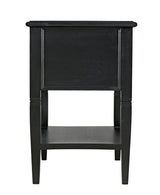 NOIR Oxford 2-Drawer Side Table Hand Rubbed Black