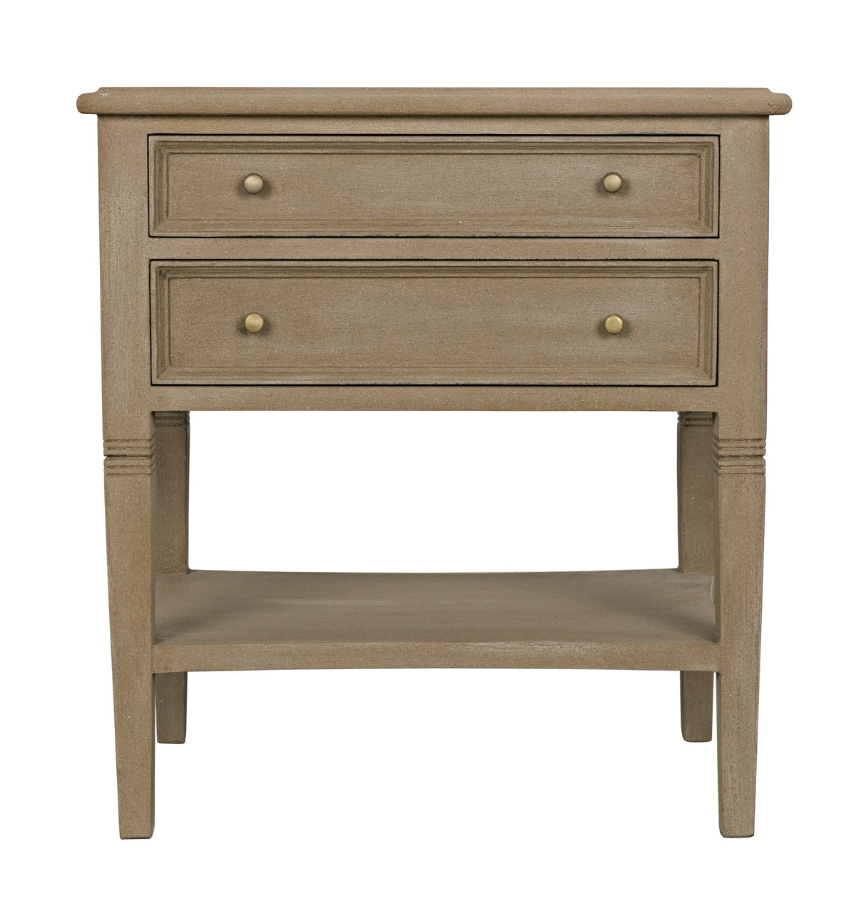 NOIR Oxford 2-Drawer Side Table Weathered