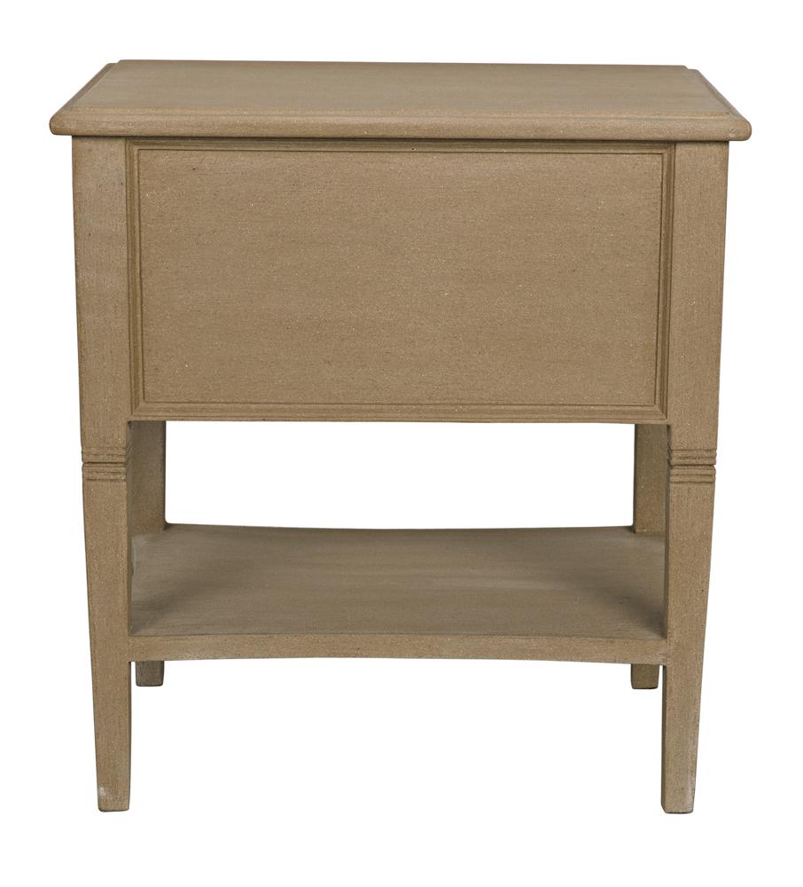 NOIR Oxford 2-Drawer Side Table Weathered