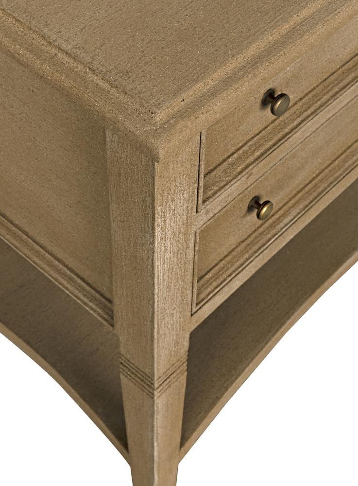 NOIR Oxford 2-Drawer Side Table Weathered