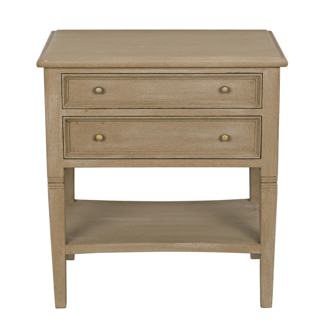 NOIR Oxford 2-Drawer Side Table Weathered