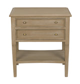 NOIR Oxford 2-Drawer Side Table Weathered